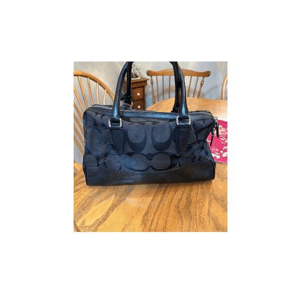 Vintage Coach Handbag with Coach Signature Tag and Tassel - Picture 2 of 11